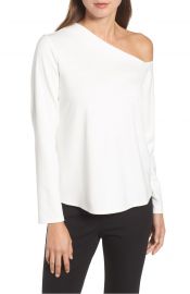 Halogen   One-Shoulder Knit Tee at Nordstrom